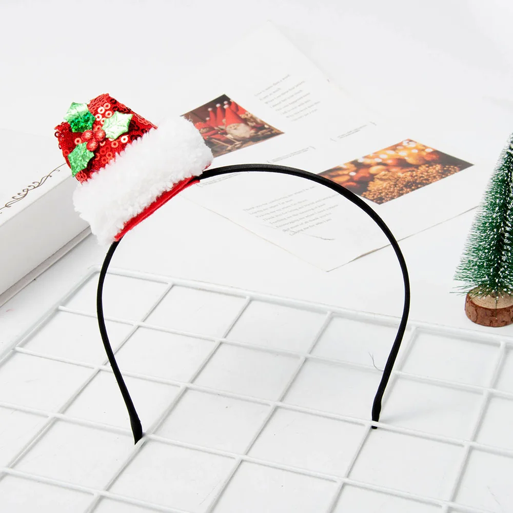 

Рождественская шляпа, повязка на голову, детские головные уборы, Шпилька для волос, Рождественская повязка на голову с оленьими рогами, пряжка для головы, украшение для волос, подарок