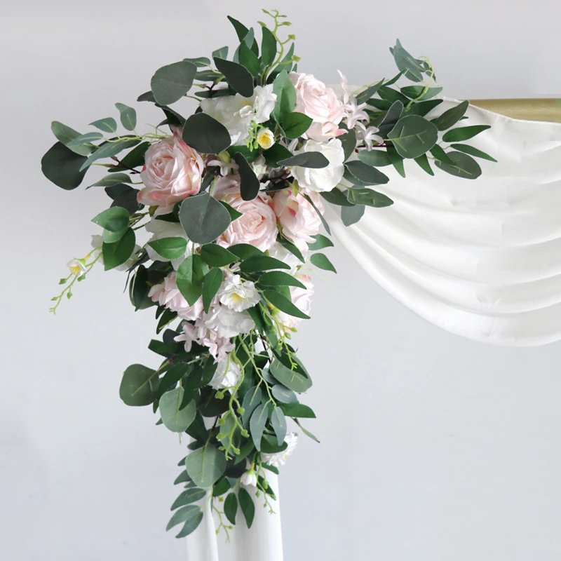 2pcs Pink Artificial Wedding Flowers Arch Props Welcome Card Sign Garland Decor Hanging Flower Row Backdrop Wall Window Arrange
2pcs Pink Artificial Wedding Flowers Arch Props Welcome Card Sign Garland Decor Hanging Flower Row Backdrop Wall Window Arrange