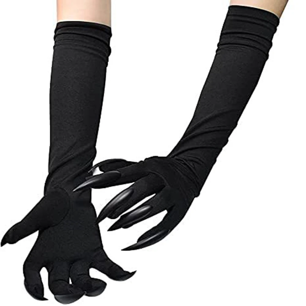 Halloween Gothic Long Nails Cosplay Gloves Funny Festival Witch Cosplay Costume Party Scary Props Black Mitten Gloves With Claws
Halloween Gothic Long Nails Cosplay Gloves Funny Festival Witch Cosplay Costume Party Scary Props Black Mitten Gloves With Claws