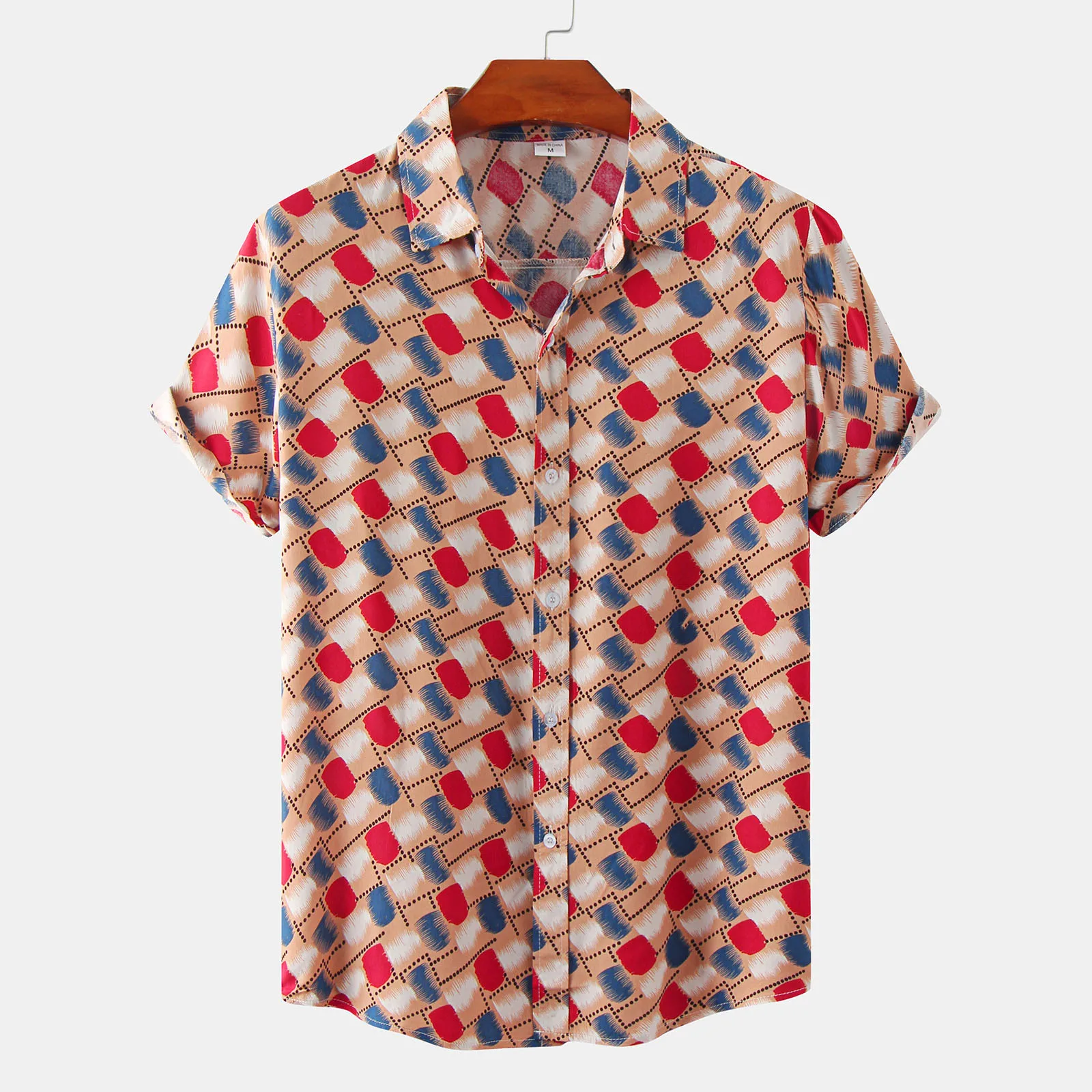 Breasted Short Collar Men Shirts Turndown Sleeve Printed Casual Single Summer Men Shirts Summer Sleeve
Breasted Short Collar Men Shirts Turndown Sleeve Printed Casual Single Summer Men Shirts Summer Sleeve