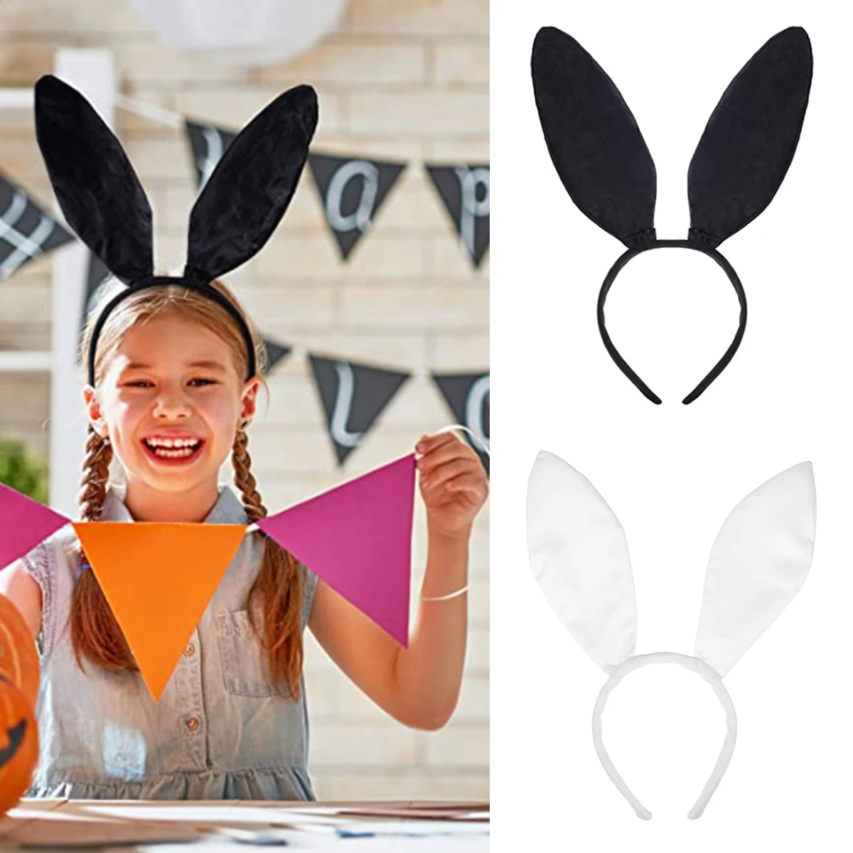 Bunny Ears Headband Cute Ear Halloween Party Decoration Masquerade Bunny Headband Girl Hair Band Accessories
Bunny Ears Headband Cute Ear Halloween Party Decoration Masquerade Bunny Headband Girl Hair Band Accessories