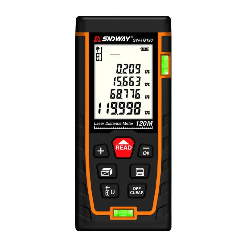 Laser Distance Meter Double Bubble Digital Measuring Device Tools Electronic Tape Laser Rangefinder Laser Range Finder
Laser Distance Meter Double Bubble Digital Measuring Device Tools Electronic Tape Laser Rangefinder Laser Range Finder