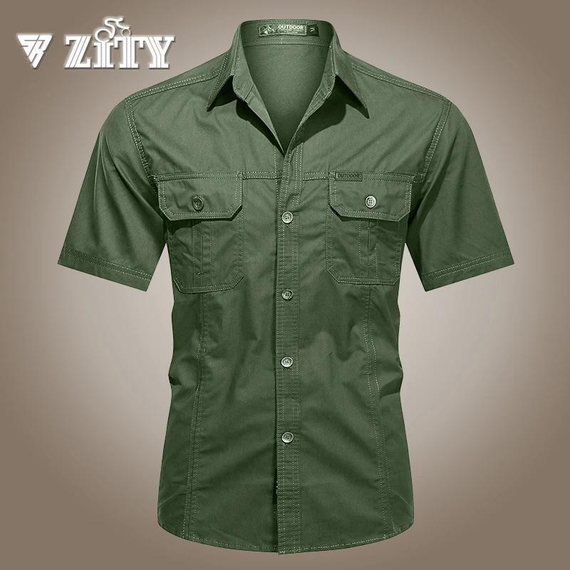 New Men Military Shirts Cotton Breathable Work Shirt Male Short Sleeve Casual Fashion Tops Army Cargo Tactical Shirt Work
New Men Military Shirts Cotton Breathable Work Shirt Male Short Sleeve Casual Fashion Tops Army Cargo Tactical Shirt Work