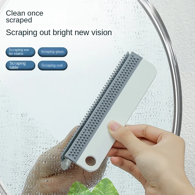 Bathroom Mirror Cleaner with Silicone Blade Hook Kitchen Cleaner Car Glass Shower Squeegee Window Glass Wiper Rubber Scraper
Bathroom Mirror Cleaner with Silicone Blade Hook Kitchen Cleaner Car Glass Shower Squeegee Window Glass Wiper Rubber Scraper