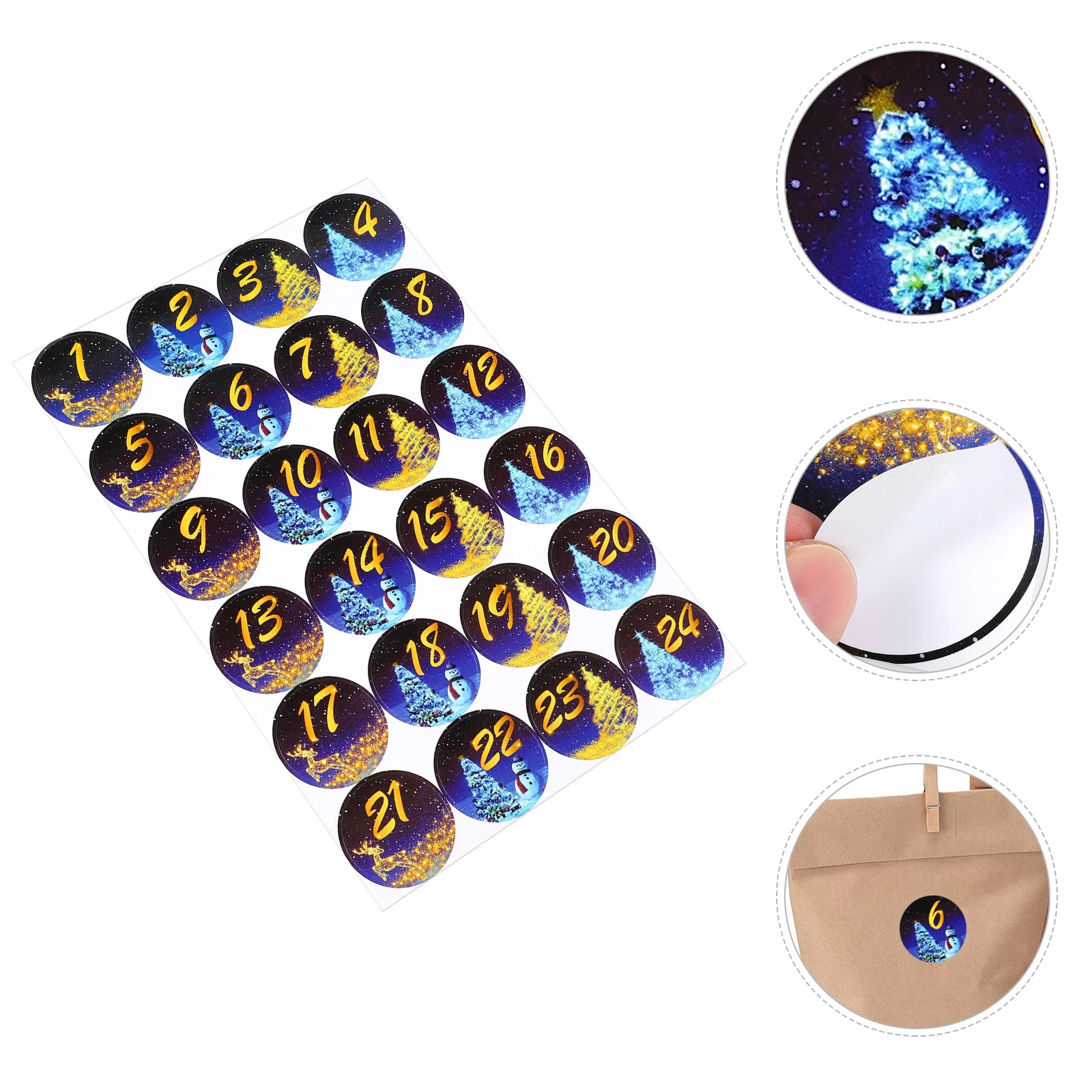 Gift Sticker 24 Days Christmas Stickers Packing Sticker Xmas Envelopes Sealing Stickers Seal Stickers
Gift Sticker 24 Days Christmas Stickers Packing Sticker Xmas Envelopes Sealing Stickers Seal Stickers