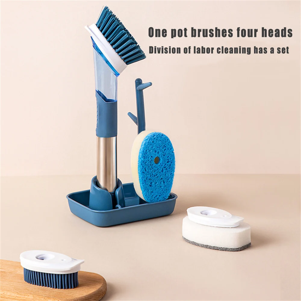Multifunctional Cleaning Household Kitchen Oily Wash Pot Brush Sponge Brush Long Handle Combination Kitchen Cleaning Supplies
Multifunctional Cleaning Household Kitchen Oily Wash Pot Brush Sponge Brush Long Handle Combination Kitchen Cleaning Supplies