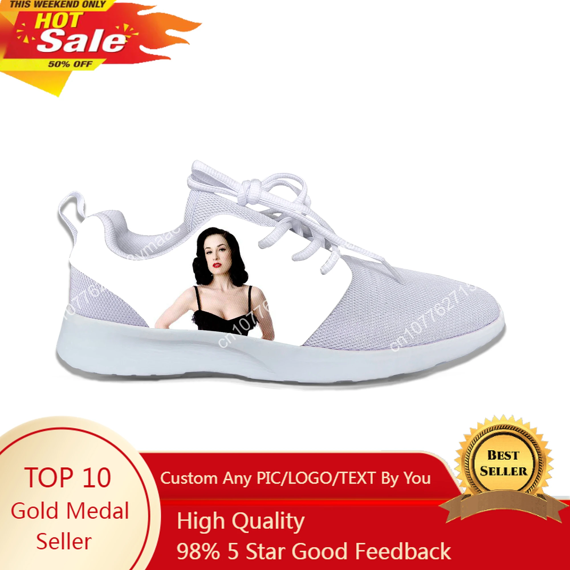 

Hot Cool Fashion New Summer High Quality Sneakers Casual Shoes Men Women Dita Von Teese Sports Shoes Mesh Latest Running Shoes