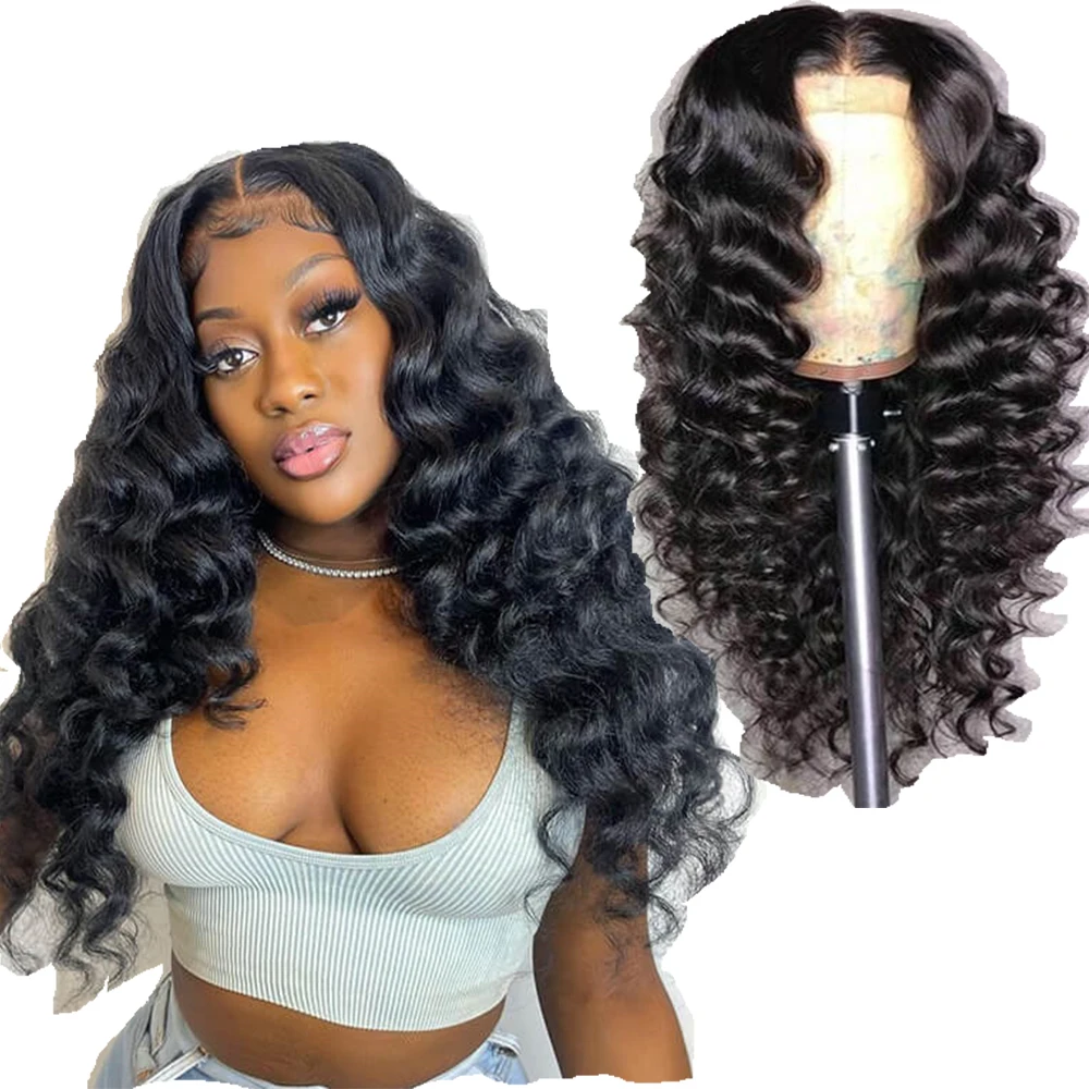 Loose Deep Wave Synthetic Lace Front Wigs For Black Women 26 Inches Natural Black Transparent Lace Front Wigs Heat Resistant
Loose Deep Wave Synthetic Lace Front Wigs For Black Women 26 Inches Natural Black Transparent Lace Front Wigs Heat Resistant