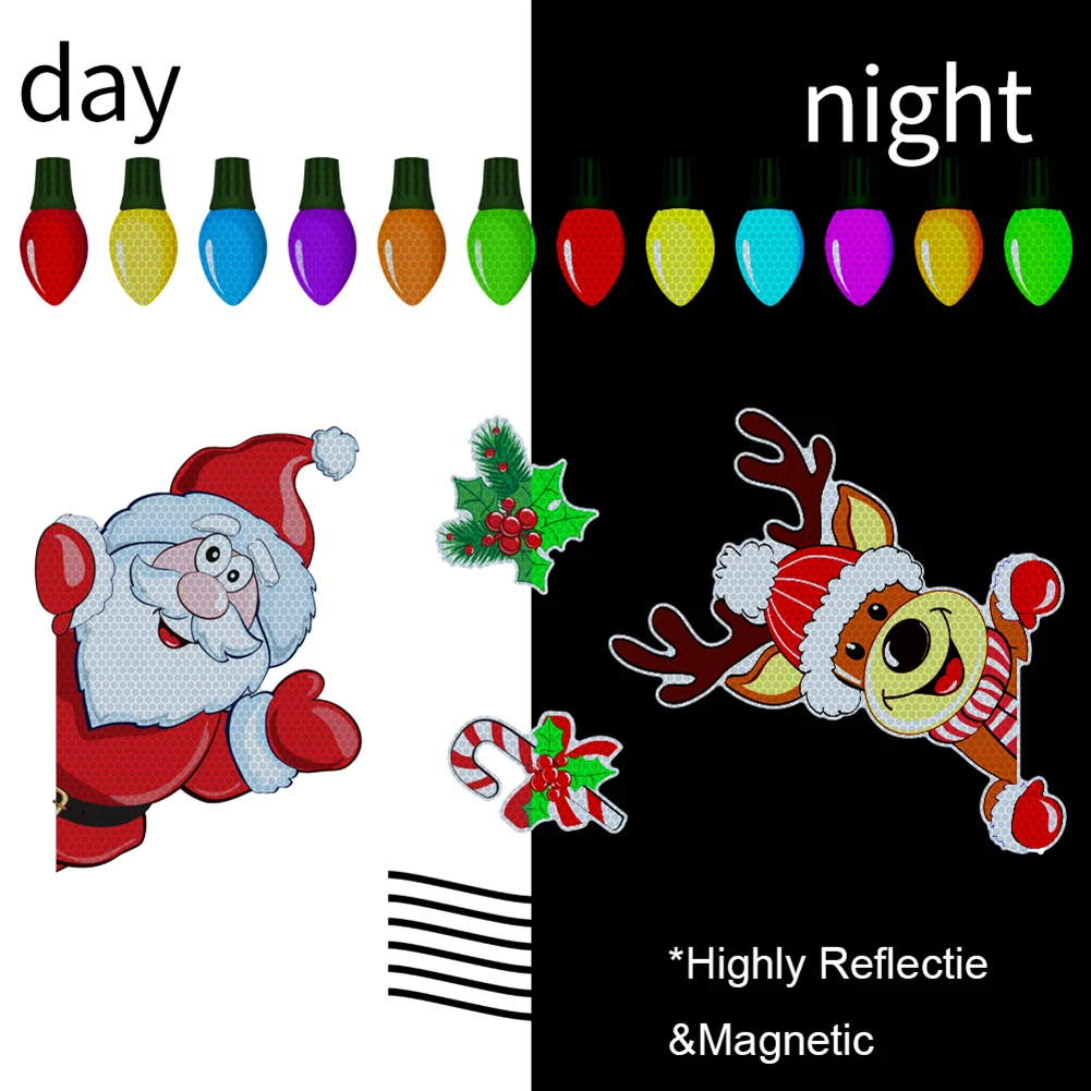 Christmas Decoration Car Stickers Magnetic Decals Refrigerator Magnets Bulb Santa Snowman Dwarf Reflective Sticker for Car Home
Christmas Decoration Car Stickers Magnetic Decals Refrigerator Magnets Bulb Santa Snowman Dwarf Reflective Sticker for Car Home