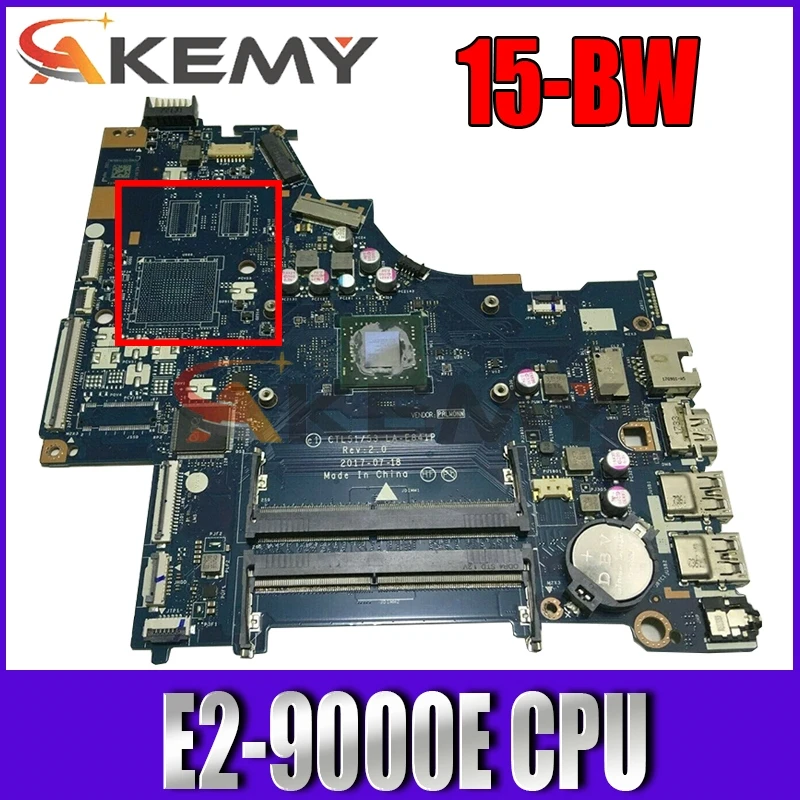 Материнская плата для ноутбука HP PAVILION 15-BW 924721-001 CTL51/53 LA-E841P DDR4 с процессором E2-9000e MB 100% протестирована Быстрая доставка
Материнская плата для ноутбука HP PAVILION 15-BW 924721-001 CTL51/53 LA-E841P DDR4 с процессором E2-9000e MB 100% протестирована Быстрая доставка