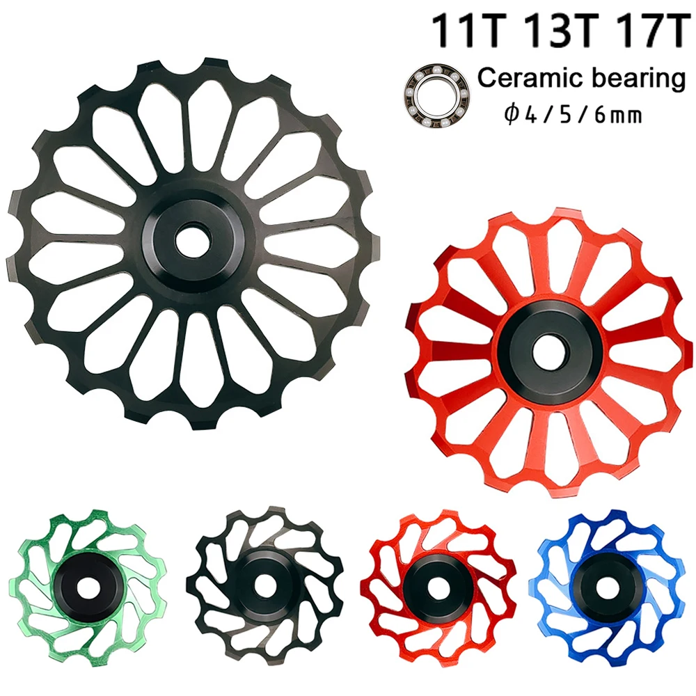 Задний переключатель передач 11T 13T 17T для горного и дорожного велосипеда, джоки, шкив, направляющий ролик с ЧПУ, ldler 4 мм, 5 мм, 6 мм для Shimano Sram 
Задний переключатель передач 11T 13T 17T для горного и дорожного велосипеда, джоки, шкив, направляющий ролик с ЧПУ, ldler 4 мм, 5 мм, 6 мм для Shimano Sram