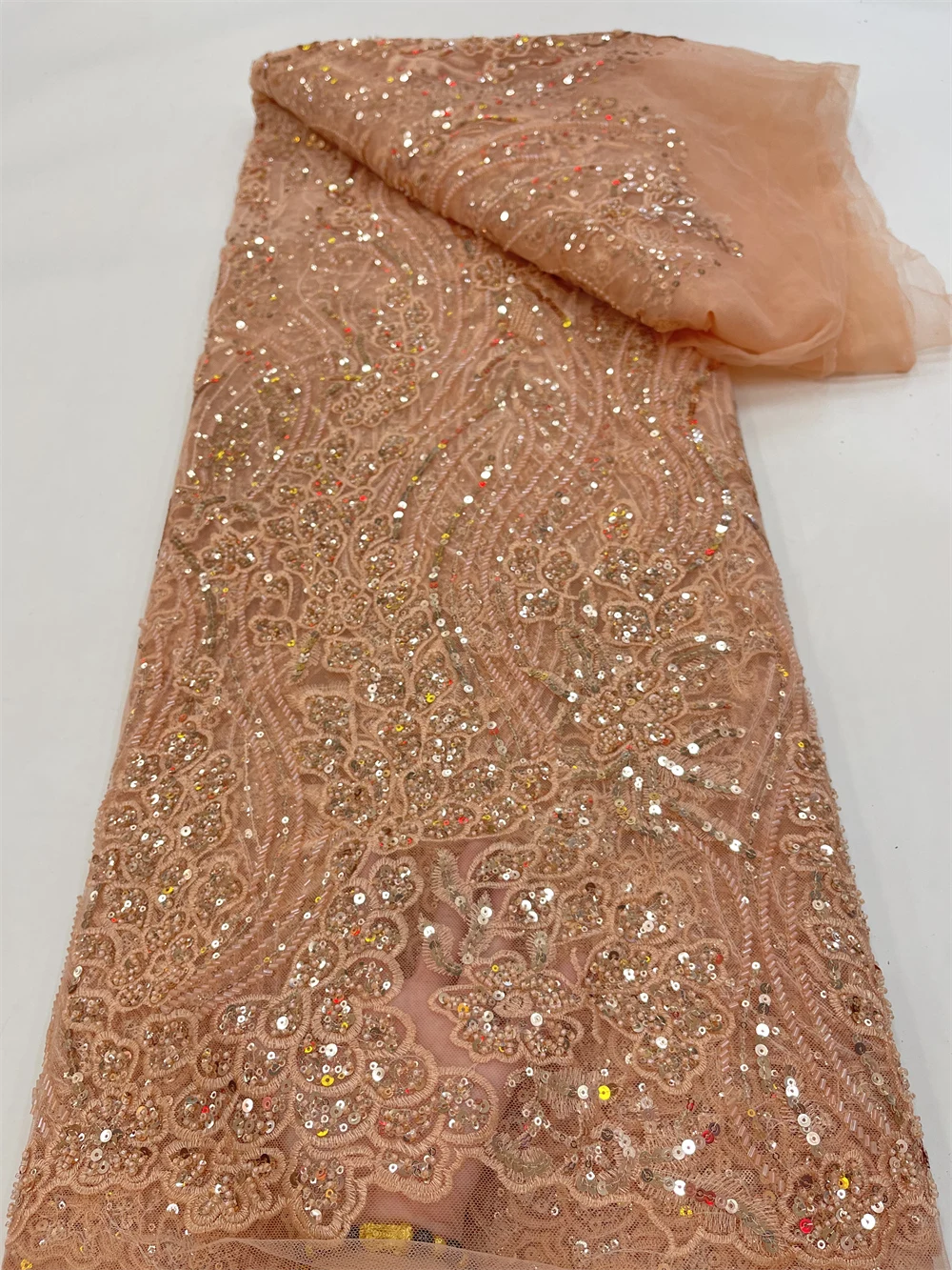 Exquisite African Handmade Beads Laces Fabrics Luxury Nigerian Sequins Mesh Lace Fabric French Bride Tulle Lace Sewing PL159-1
Exquisite African Handmade Beads Laces Fabrics Luxury Nigerian Sequins Mesh Lace Fabric French Bride Tulle Lace Sewing PL159-1