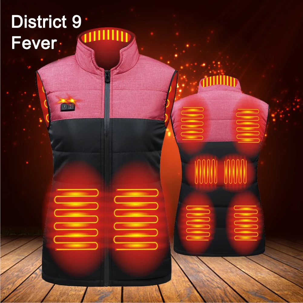 9 Areas Winter Heated Vest Fashion Thermal Vest Body Warmer Clothes Washable Fast Heating for Outdoor Skiing Fishing Hiking
9 Areas Winter Heated Vest Fashion Thermal Vest Body Warmer Clothes Washable Fast Heating for Outdoor Skiing Fishing Hiking