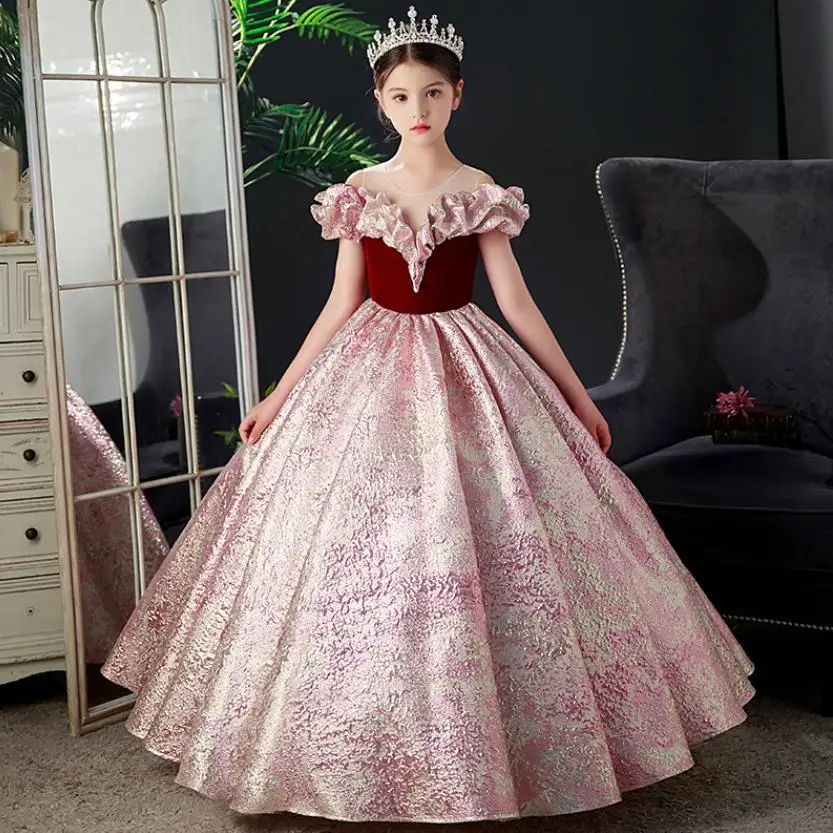 High-End Children's Birthday Party Princess Evening Gown Host Walk Show Piano Performance Girls Dresses Vestidos L1861
High-End Children's Birthday Party Princess Evening Gown Host Walk Show Piano Performance Girls Dresses Vestidos L1861