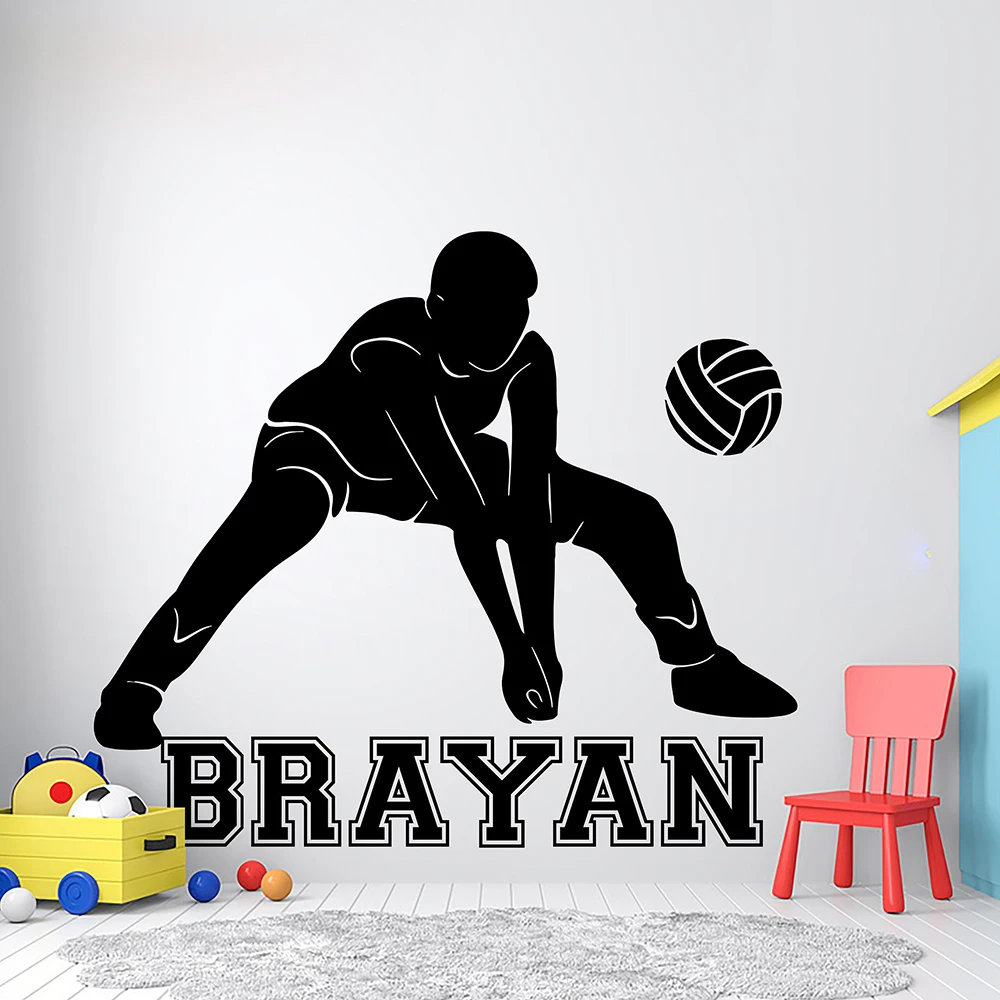 Custom Name Personalized Volleyball Gift Boys' Wall Decal Volley Volleyball Lover Gift Home Sticker Room Sports G-179
Custom Name Personalized Volleyball Gift Boys' Wall Decal Volley Volleyball Lover Gift Home Sticker Room Sports G-179