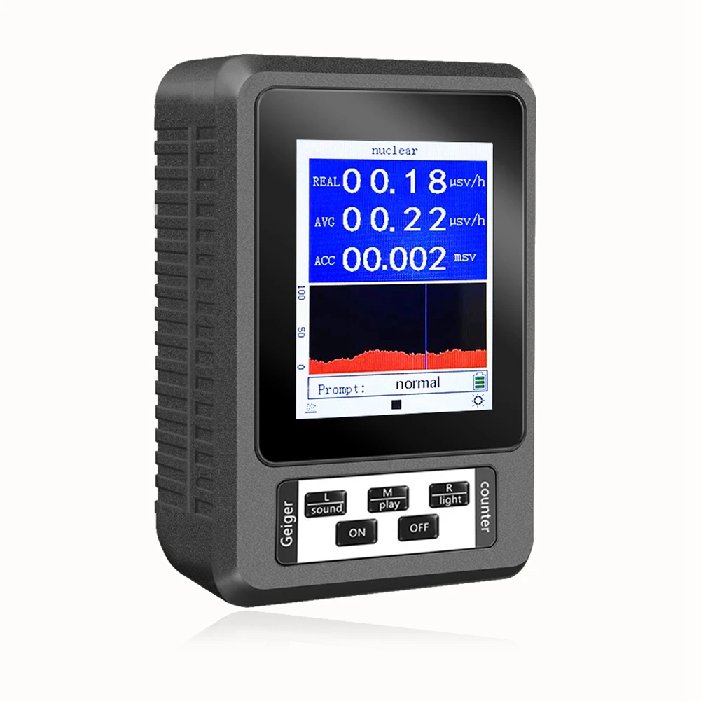 XR-1 Nuclear Radiation Detector Display Screen Geiger Counter Personal Dosimeter Detectors Gamma X-Ray Black
XR-1 Nuclear Radiation Detector Display Screen Geiger Counter Personal Dosimeter Detectors Gamma X-Ray Black