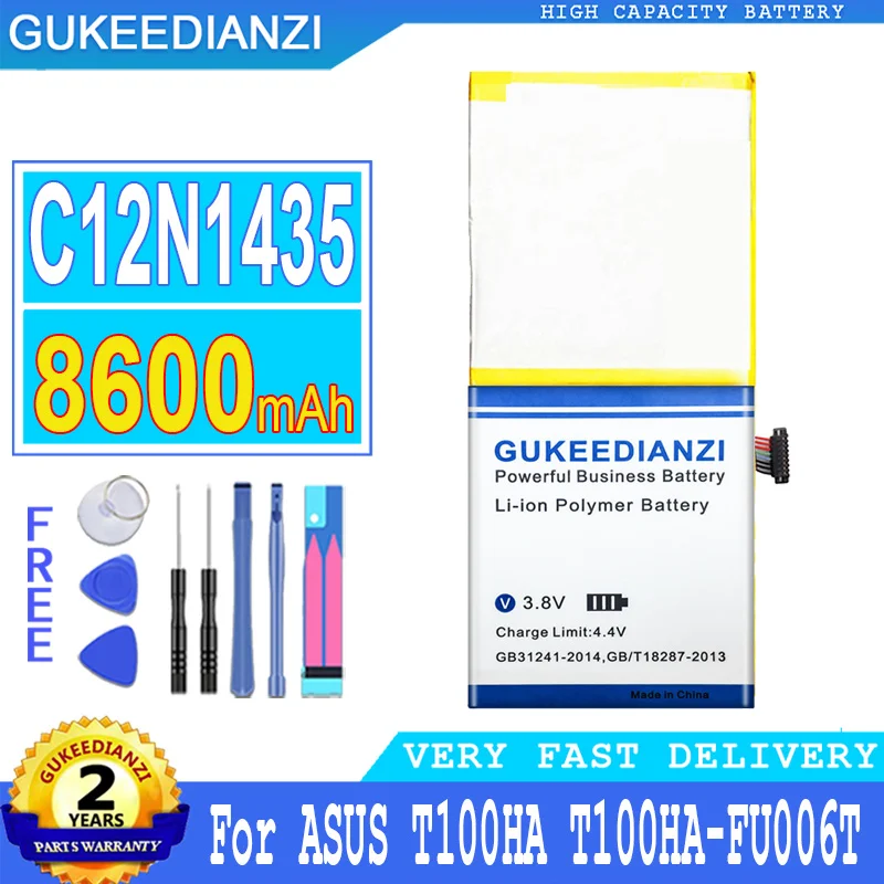C12N1435 8600mAh High Capacity Battery For ASUS T100HA-C4-LB T100HA-FU006T T100HA-FU040T T100HA Laptop High Quality Battery
C12N1435 8600mAh High Capacity Battery For ASUS T100HA-C4-LB T100HA-FU006T T100HA-FU040T T100HA Laptop High Quality Battery