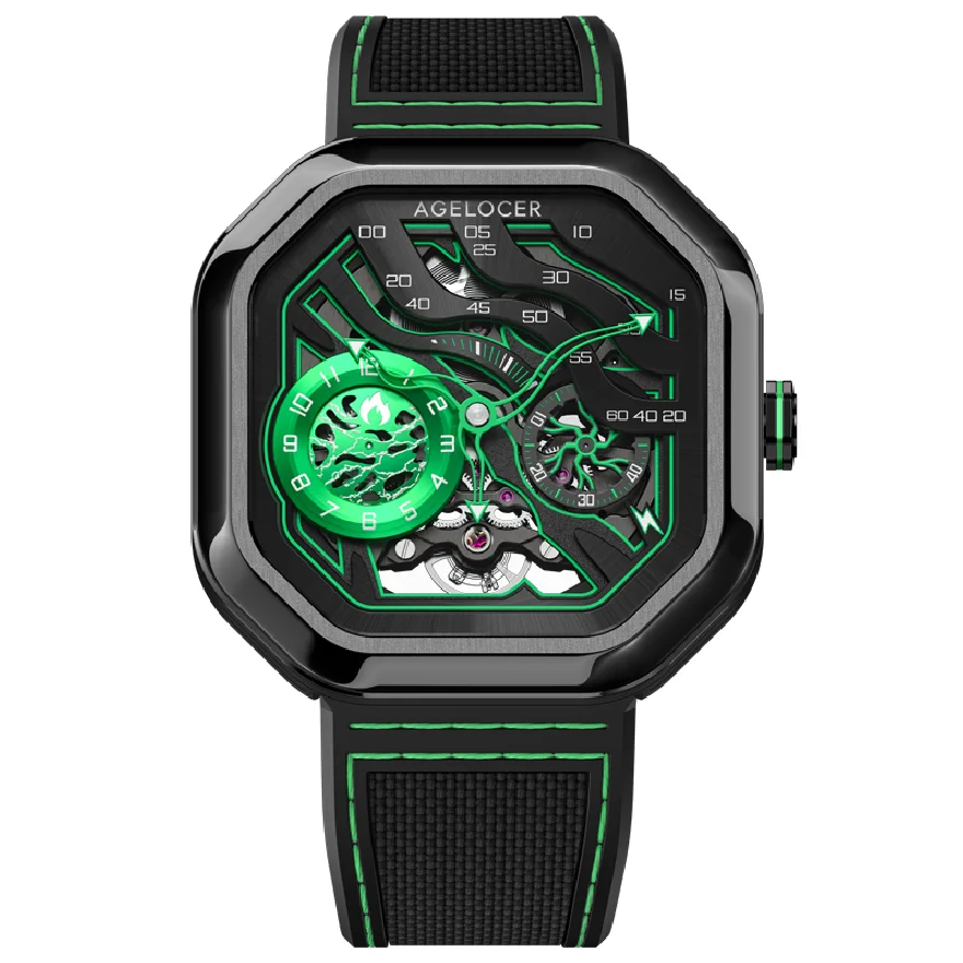 AGELOCER Luxury Men Automatic Machinery Watch Power Reserve 80H 44.5MM Case Rubber Strap Sapphire 50M Waterproof Clock 2022 New
AGELOCER Luxury Men Automatic Machinery Watch Power Reserve 80H 44.5MM Case Rubber Strap Sapphire 50M Waterproof Clock 2022 New