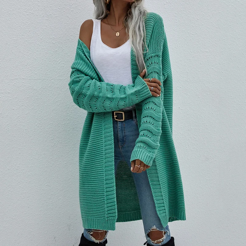 Women Autumn Winter Long Cardigan Fashion Drop Sleeve Solid Knitted Coats Female Casual Loose Jackets Elegant Office Ol Cardigan
Women Autumn Winter Long Cardigan Fashion Drop Sleeve Solid Knitted Coats Female Casual Loose Jackets Elegant Office Ol Cardigan