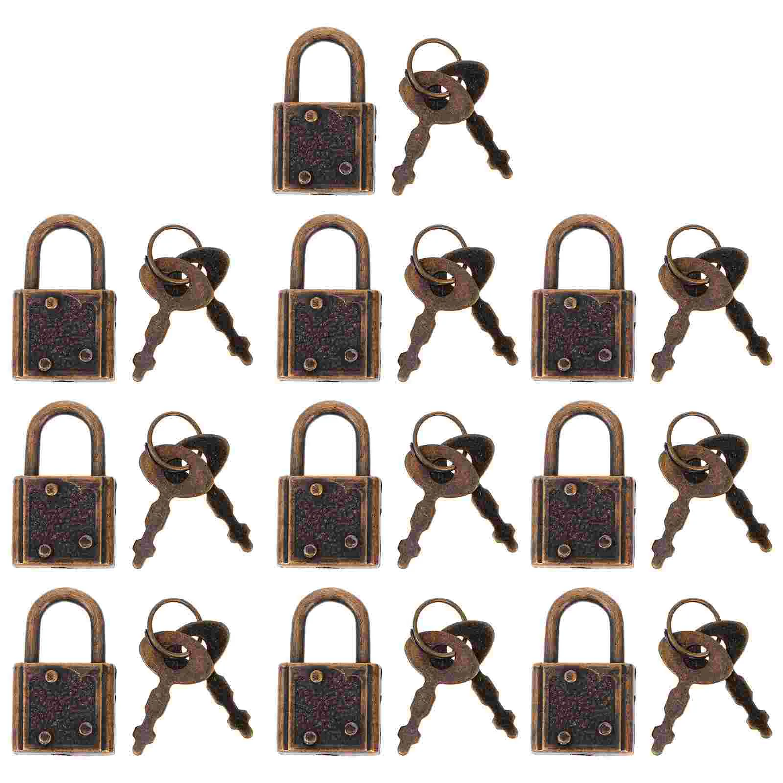 10 Pcs Padlock Mini Retro Locks Rustproof Padlocks White Suitcase Safe Alloy Steel Miniature Carrying
10 Pcs Padlock Mini Retro Locks Rustproof Padlocks White Suitcase Safe Alloy Steel Miniature Carrying