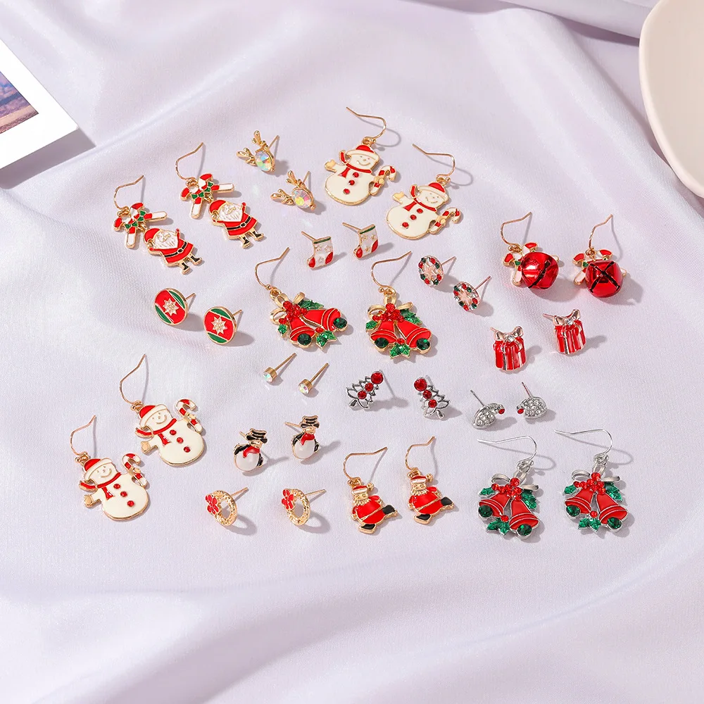 2022 Fashion Christmas Stud Earrings Set for Women Xmas Tree Deer Santa Claus Snowman Bell Sock Hat Dangle Drop Jewelry Gift
2022 Fashion Christmas Stud Earrings Set for Women Xmas Tree Deer Santa Claus Snowman Bell Sock Hat Dangle Drop Jewelry Gift