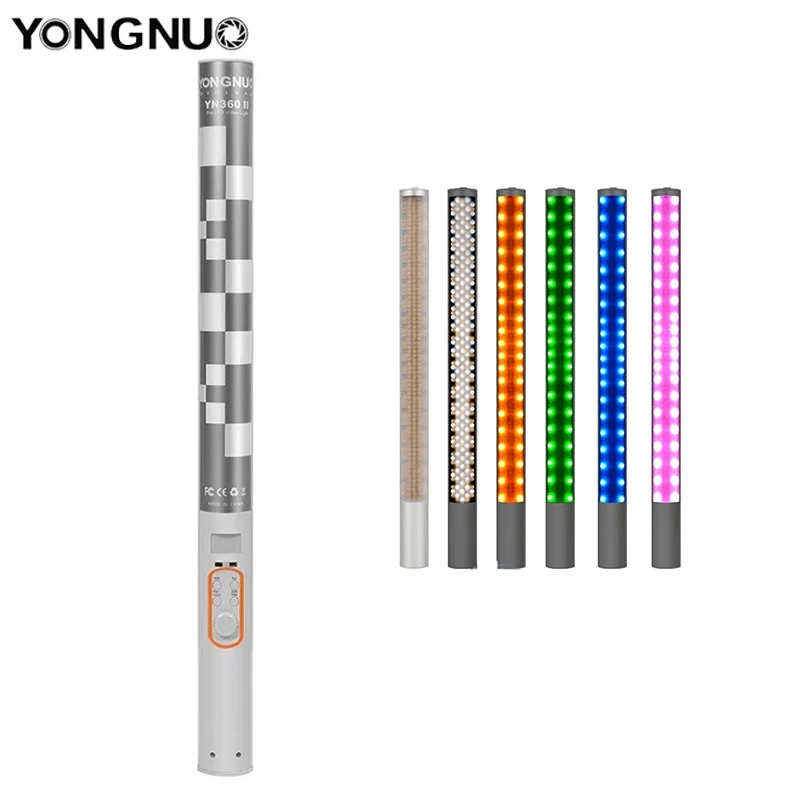 YONGNUO YN360 II YN-360 II 3200K-5500K Сменные цветные светодиодные лампы RGB для видеосъемки со встроенным литиевым аккумулятором 5200 мАч
YONGNUO YN360 II YN-360 II 3200K-5500K Сменные цветные светодиодные лампы RGB для видеосъемки со встроенным литиевым аккумулятором 5200 мАч