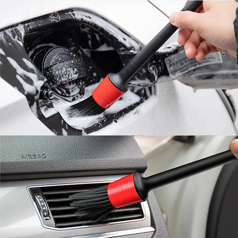 5Pcs Car Detailing Brush Set Detail For Cleaning Wheels Engine Emblems Air Vents Slit Seat Hanging Detailing Brushes Clean Tools
5Pcs Car Detailing Brush Set Detail For Cleaning Wheels Engine Emblems Air Vents Slit Seat Hanging Detailing Brushes Clean Tools