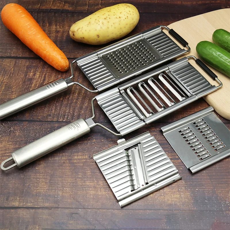 4 Blades Vegetable Slicer Cutter Multifunctional Stainless Steel Multi Blade Adjutsable Peeler Chopper Grater Kitchen Tools
4 Blades Vegetable Slicer Cutter Multifunctional Stainless Steel Multi Blade Adjutsable Peeler Chopper Grater Kitchen Tools