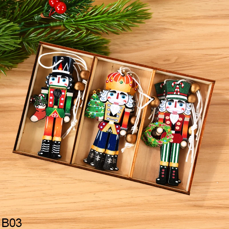 Рождественские деревянные подвески Щелкунчик-солдат 9 шт.
Рождественские деревянные подвески Щелкунчик-солдат 9 шт.