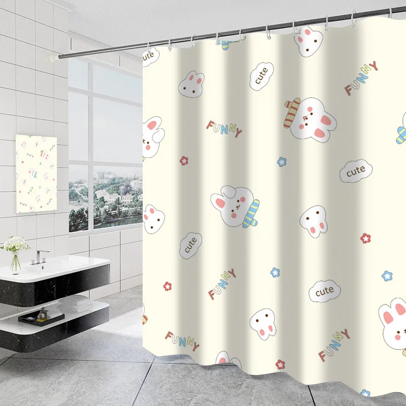 Thick Waterproof Bathroom Curtain Cartoon Bath Curtain for Bathtub Bathing Cover with Hooks
Thick Waterproof Bathroom Curtain Cartoon Bath Curtain for Bathtub Bathing Cover with Hooks