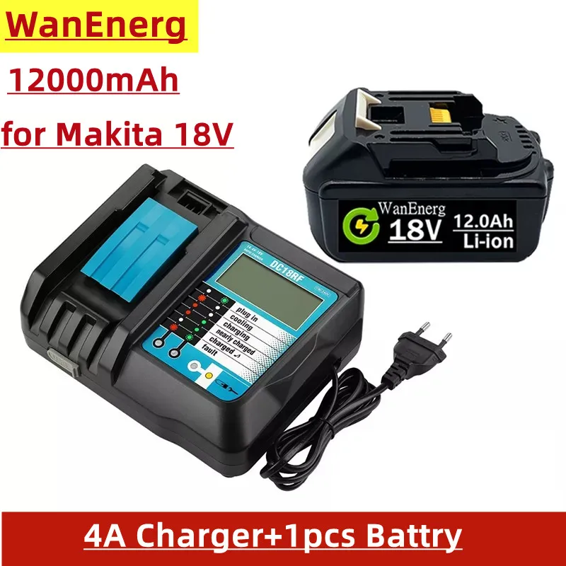 Перезаряжаемая литий-ионная батарея BL1860 18 в 12000 мАч для Makita 18 В батарея BL1840 BL1850 BL1830 BL1860B LXT 400
Перезаряжаемая литий-ионная батарея BL1860 18 в 12000 мАч для Makita 18 В батарея BL1840 BL1850 BL1830 BL1860B LXT 400