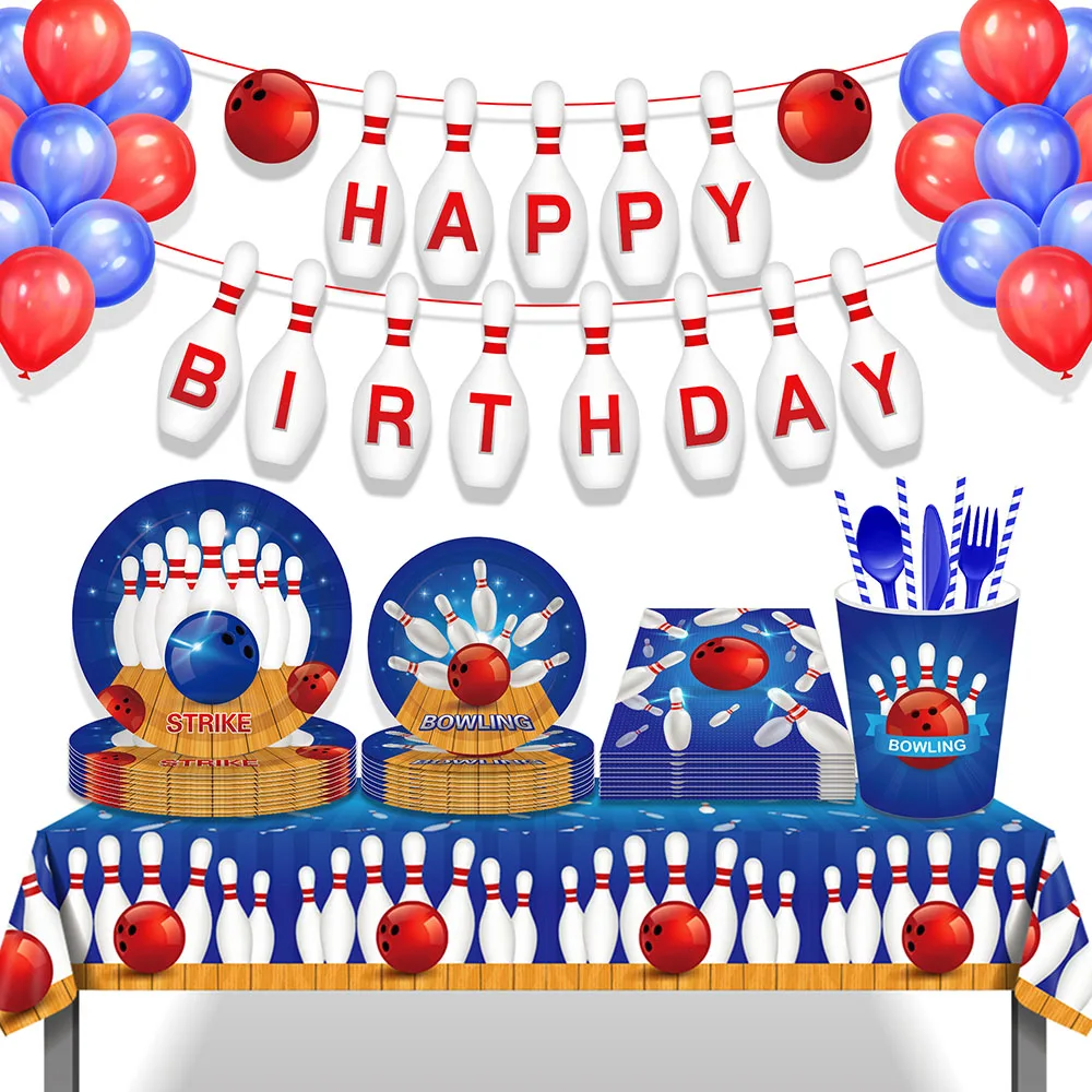 Indoor Sports Game Strike Bowling Birthday Party Disposable Tableware Sets Plates Napkins Straws Baby Shower Party Decorations
Indoor Sports Game Strike Bowling Birthday Party Disposable Tableware Sets Plates Napkins Straws Baby Shower Party Decorations