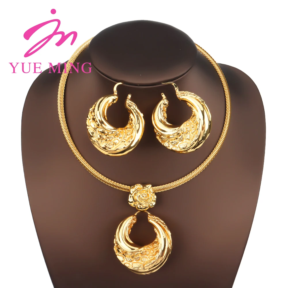 Luxury Jewelry Sets For Women Necklace Earrings Gold Color Jewelry Set For Wedding Party Gifts Dubai African Bridal Jewelry
Luxury Jewelry Sets For Women Necklace Earrings Gold Color Jewelry Set For Wedding Party Gifts Dubai African Bridal Jewelry