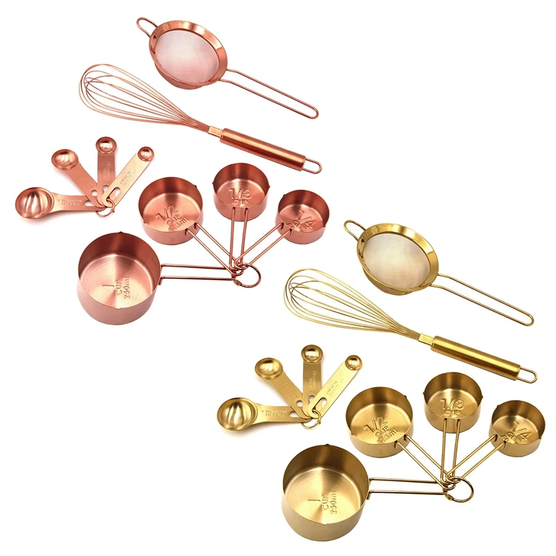 10 Piece Baking Tools Set Cooking And Baking Utensil Set Stainless Steel Measuring Cups Measuring Spoons Sets
10 Piece Baking Tools Set Cooking And Baking Utensil Set Stainless Steel Measuring Cups Measuring Spoons Sets