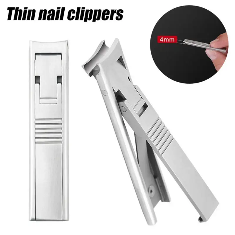 

Nail Clippers Ultra Thin Small Portable Sharpen Hand Care Manicure Knife Fold Health & Beauty Nail Scissors Stainless Steel