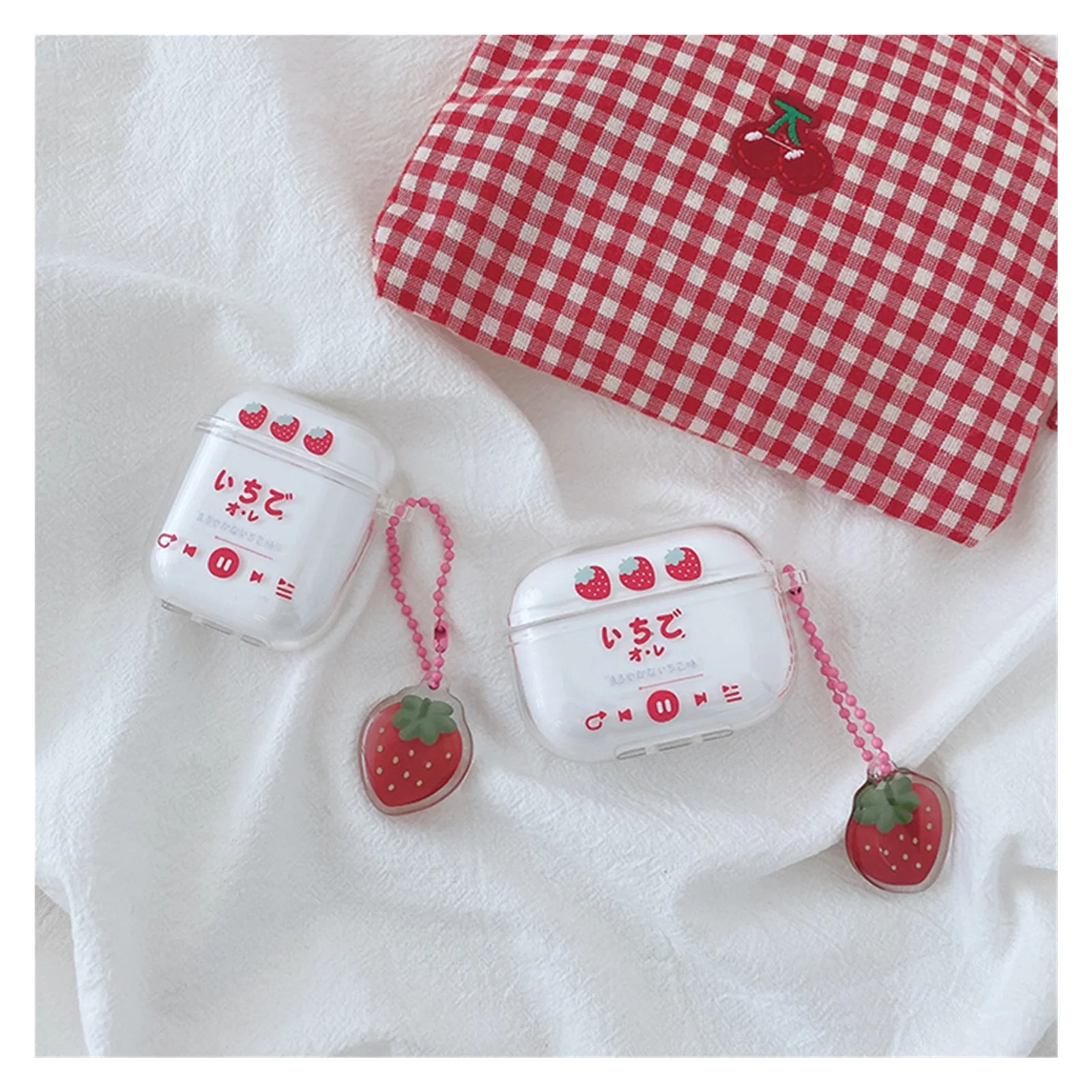 NEW Cute Fruit Pattern Ornament Earphone Case For Apple Airpods 2 Charging Box For AirPods Pro Soft Clear Cover Protect
NEW Cute Fruit Pattern Ornament Earphone Case For Apple Airpods 2 Charging Box For AirPods Pro Soft Clear Cover Protect