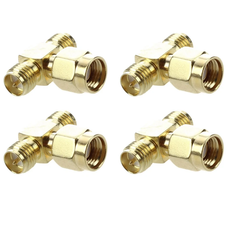 8 Pcs RP SMA Male To Two RP SMA Female Triple T RF Adapter Connector 3 Way Splitter
8 Pcs RP SMA Male To Two RP SMA Female Triple T RF Adapter Connector 3 Way Splitter