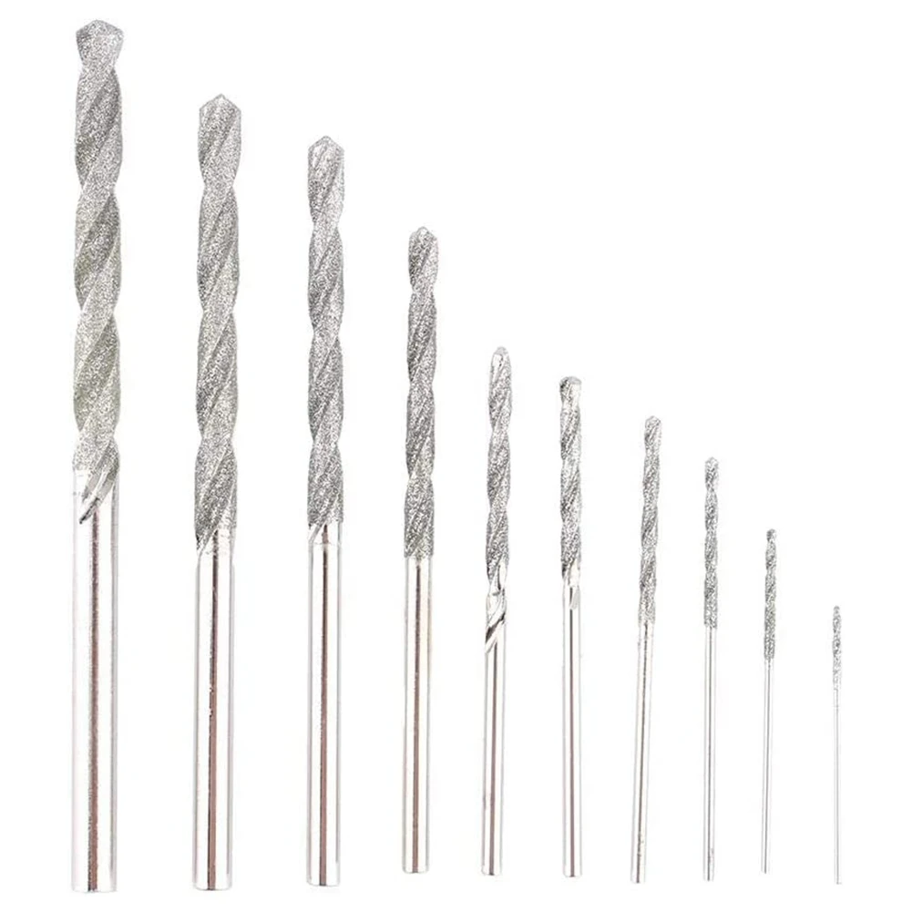 10 Pieces Diamond Drill Bits Set Twist Diamond Tip Drill Bit Heavy Duty Mini Diamond Drill Bit Set for Glass Tile
10 Pieces Diamond Drill Bits Set Twist Diamond Tip Drill Bit Heavy Duty Mini Diamond Drill Bit Set for Glass Tile