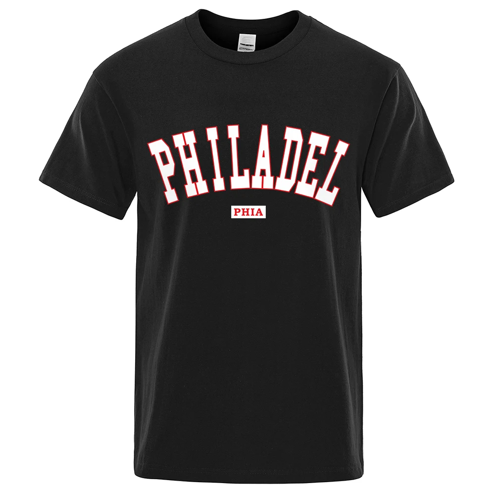 Philadel Phia America'S Fifth Largest City Menswear Cotton Tee Clothes T-Shirts Oversized Quality Shirts Fashion Crewneck Tshirt
Philadel Phia America'S Fifth Largest City Menswear Cotton Tee Clothes T-Shirts Oversized Quality Shirts Fashion Crewneck Tshirt