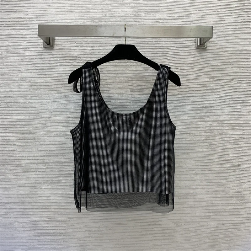 2022 Summer Women's Sleeveless Grenadines Vest Advanced and Faddish Exquisite
2022 Summer Women's Sleeveless Grenadines Vest Advanced and Faddish Exquisite