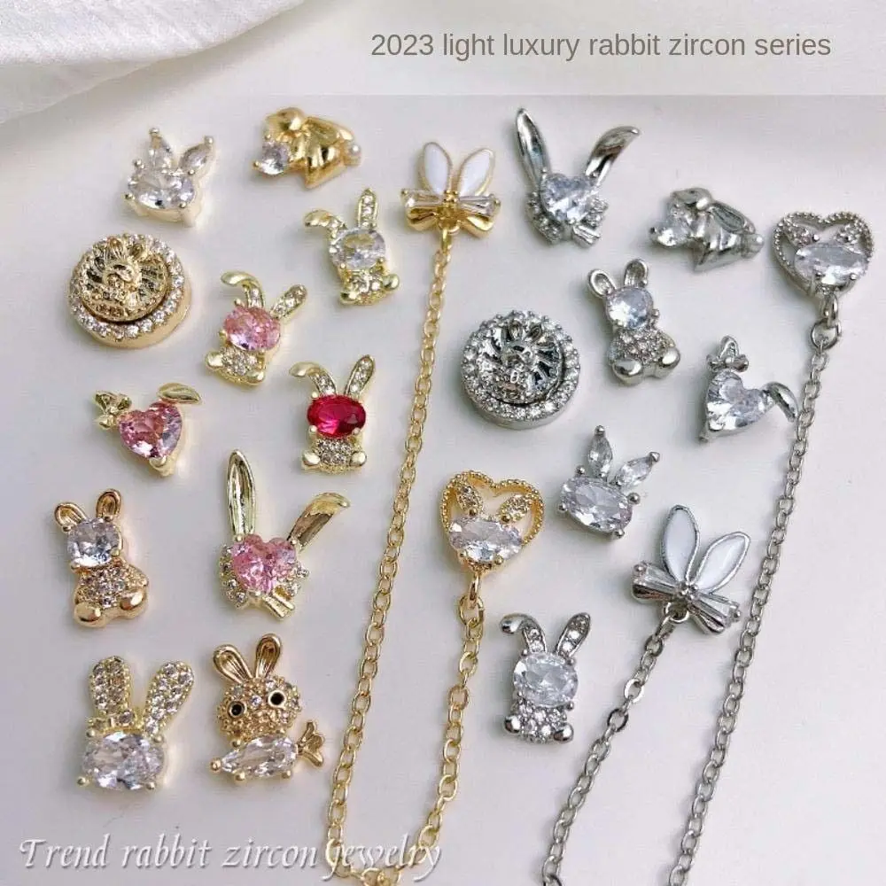 2023 New Year Zircon Rabbit Fingernail Charm Love Heart Bowknot Rhinestones Nail Drills Trendy Women Fingertip Ornaments
2023 New Year Zircon Rabbit Fingernail Charm Love Heart Bowknot Rhinestones Nail Drills Trendy Women Fingertip Ornaments
