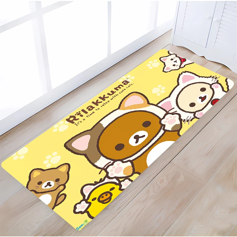 Carpet Rilakkuma Bathroom Mat Living Room Rugs Washable Non-slip Kitchen Home Decoration Doormats Doormat Entrance Door Rug Bath
Carpet Rilakkuma Bathroom Mat Living Room Rugs Washable Non-slip Kitchen Home Decoration Doormats Doormat Entrance Door Rug Bath
