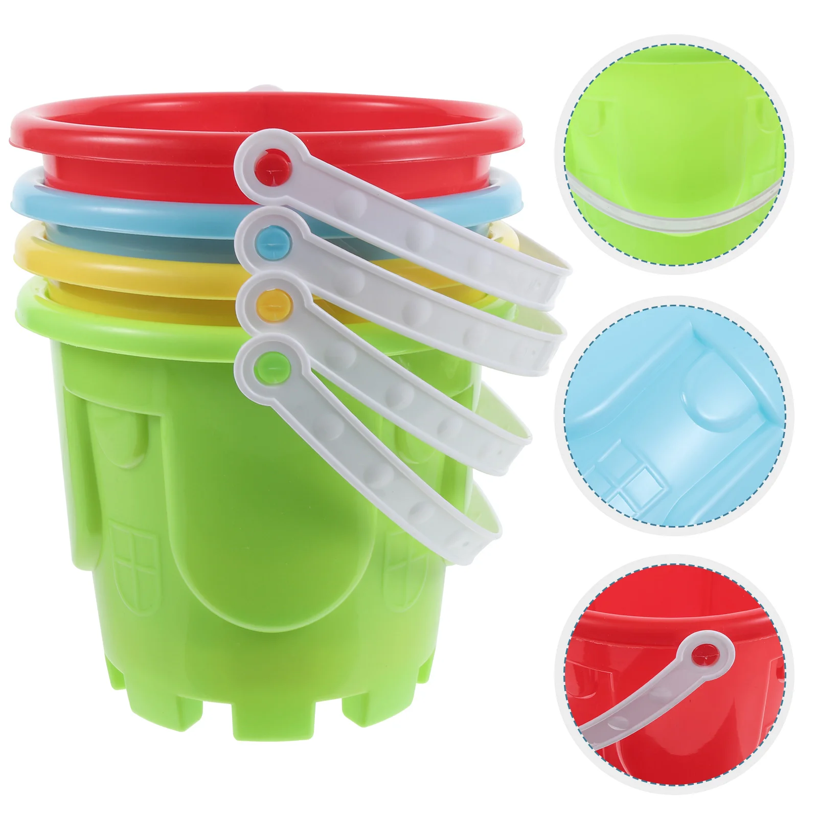 4pcs Children Beach Sandbox Toys Plastic Castle Bucket Sand Toy Educational Beach Game Toys (Random Color)
4pcs Children Beach Sandbox Toys Plastic Castle Bucket Sand Toy Educational Beach Game Toys (Random Color)