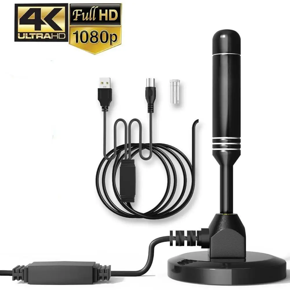 Indoor Outdoor Amplified HDTV Antenna With Signal Booster Amplifier, Magnetic Base,Long Range TV Antenna Support 4K 1080p TV
Indoor Outdoor Amplified HDTV Antenna With Signal Booster Amplifier, Magnetic Base,Long Range TV Antenna Support 4K 1080p TV