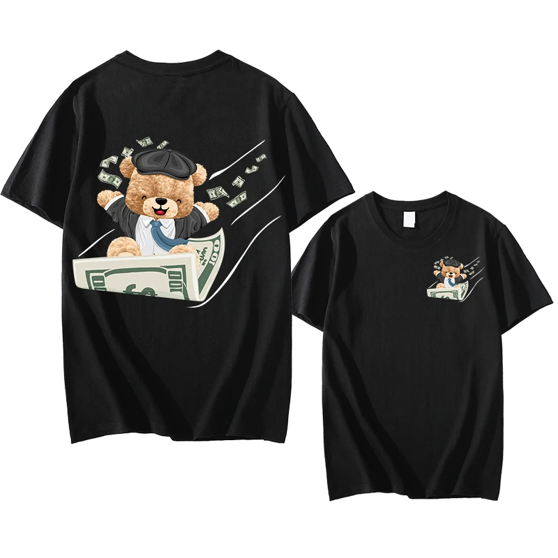 2023 Fashion Funny Bear 100%cotton Men/Women T-shirts Cartoon Letter Printed O-Neck Short Sleeve T Shirt clothes Top Tees
2023 Fashion Funny Bear 100%cotton Men/Women T-shirts Cartoon Letter Printed O-Neck Short Sleeve T Shirt clothes Top Tees