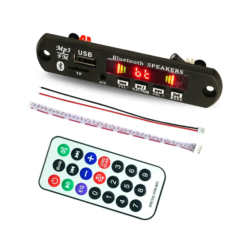 1Set Standard Wireless Bluetooth 12V MP3 WMA Decoder Board Audio Module TF USB Radio For Car HD Video Decoding Board MP3 Player
1Set Standard Wireless Bluetooth 12V MP3 WMA Decoder Board Audio Module TF USB Radio For Car HD Video Decoding Board MP3 Player