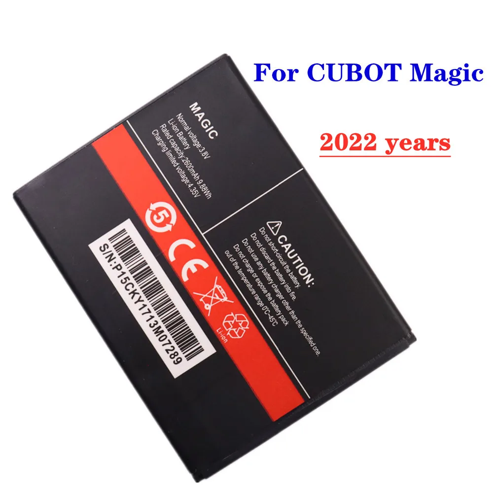 2022 years New 2600mAh Original Magic Battery For Cubot Magic Mobile Phone Replacement Battery Bateria Batterij
2022 years New 2600mAh Original Magic Battery For Cubot Magic Mobile Phone Replacement Battery Bateria Batterij