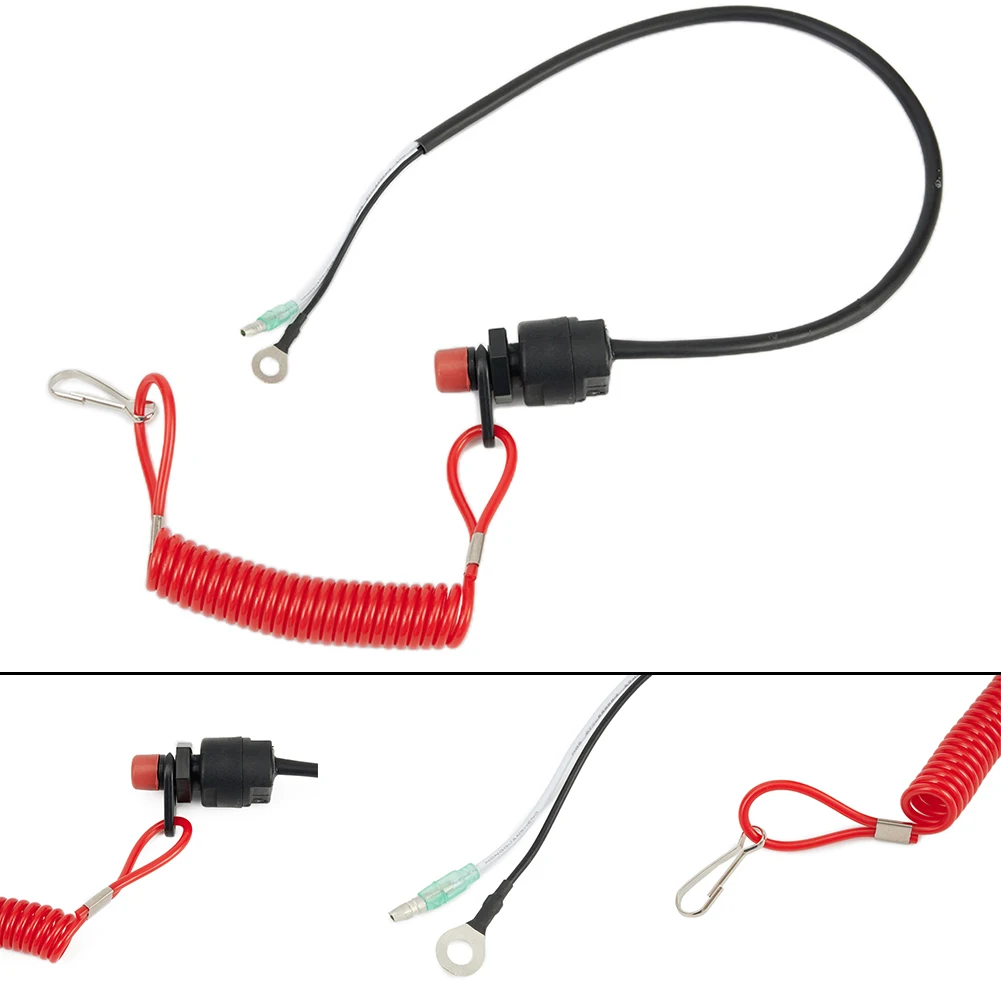 With safety tether Boat kill switch Engine Motor Stop Outboard Cord Racing safety Lanyard Clip Durable Accessories Useful
With safety tether Boat kill switch Engine Motor Stop Outboard Cord Racing safety Lanyard Clip Durable Accessories Useful