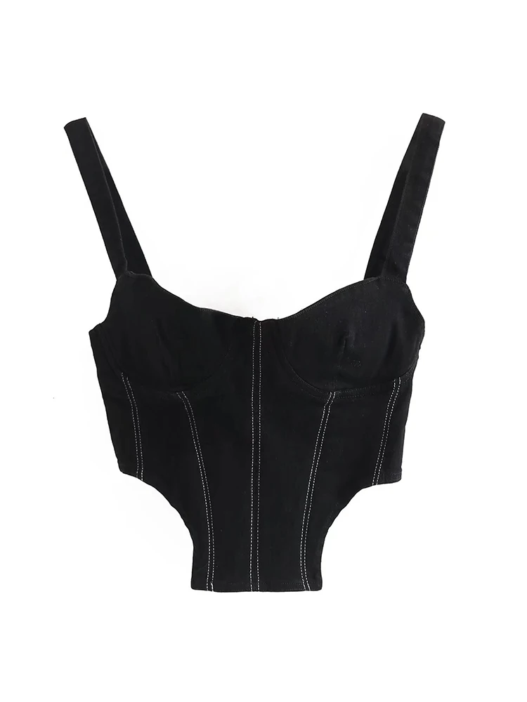 Женский Джинсовый корсет PB & ZA8197072, новинка 2022, Модные Винтажные топы с открытой спиной и тонкими бретельками, женские шикарные топы 8197/072
Женский Джинсовый корсет PB & ZA8197072, новинка 2022, Модные Винтажные топы с открытой спиной и тонкими бретельками, женские шикарные топы 8197/072