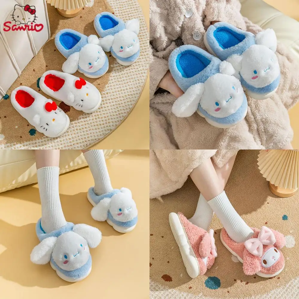 Kawaii Sanrio Hello Kitty Melody Cute Girl Cotton Parent-Child Slipper Cartoon Adult Children Plush Home Slippers Christmas Gift
Kawaii Sanrio Hello Kitty Melody Cute Girl Cotton Parent-Child Slipper Cartoon Adult Children Plush Home Slippers Christmas Gift